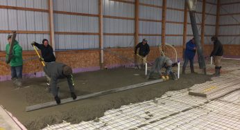 breaking ground